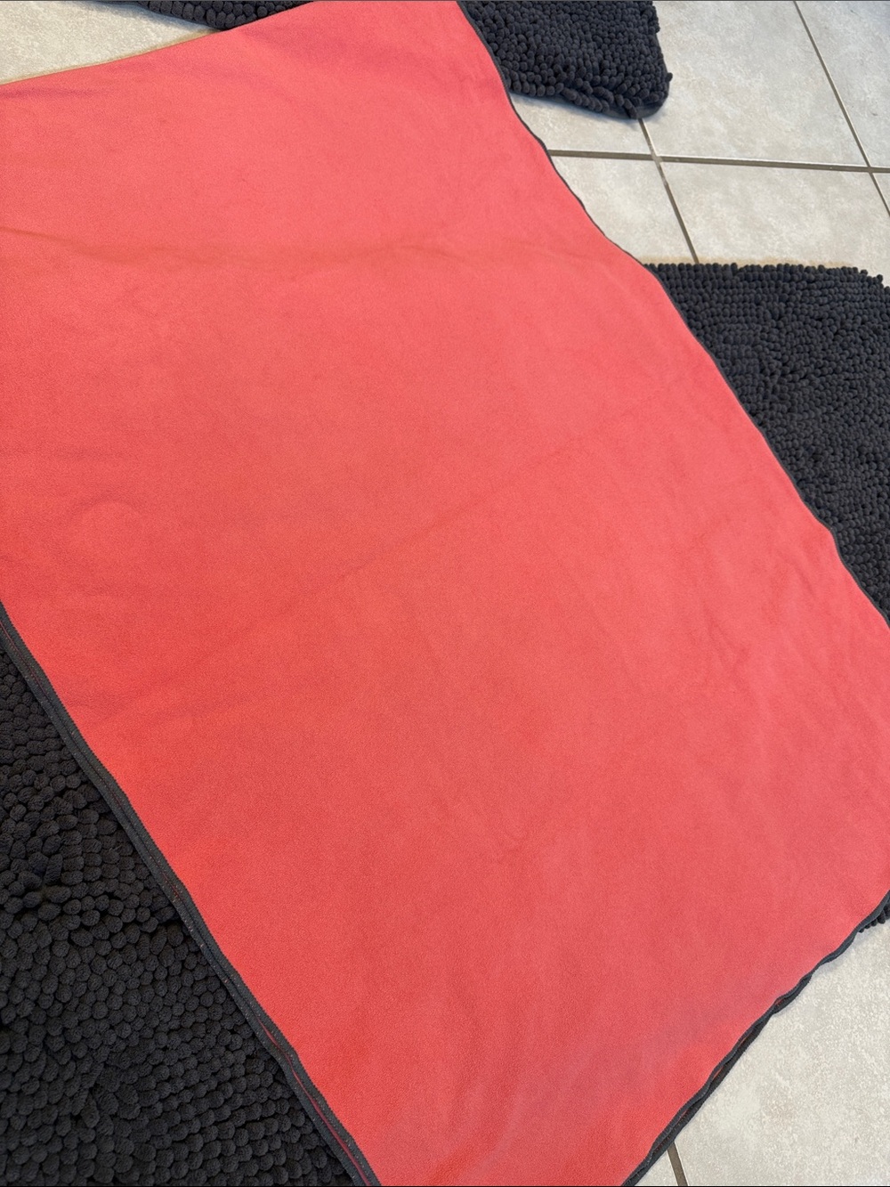 lululemon coral workout towel